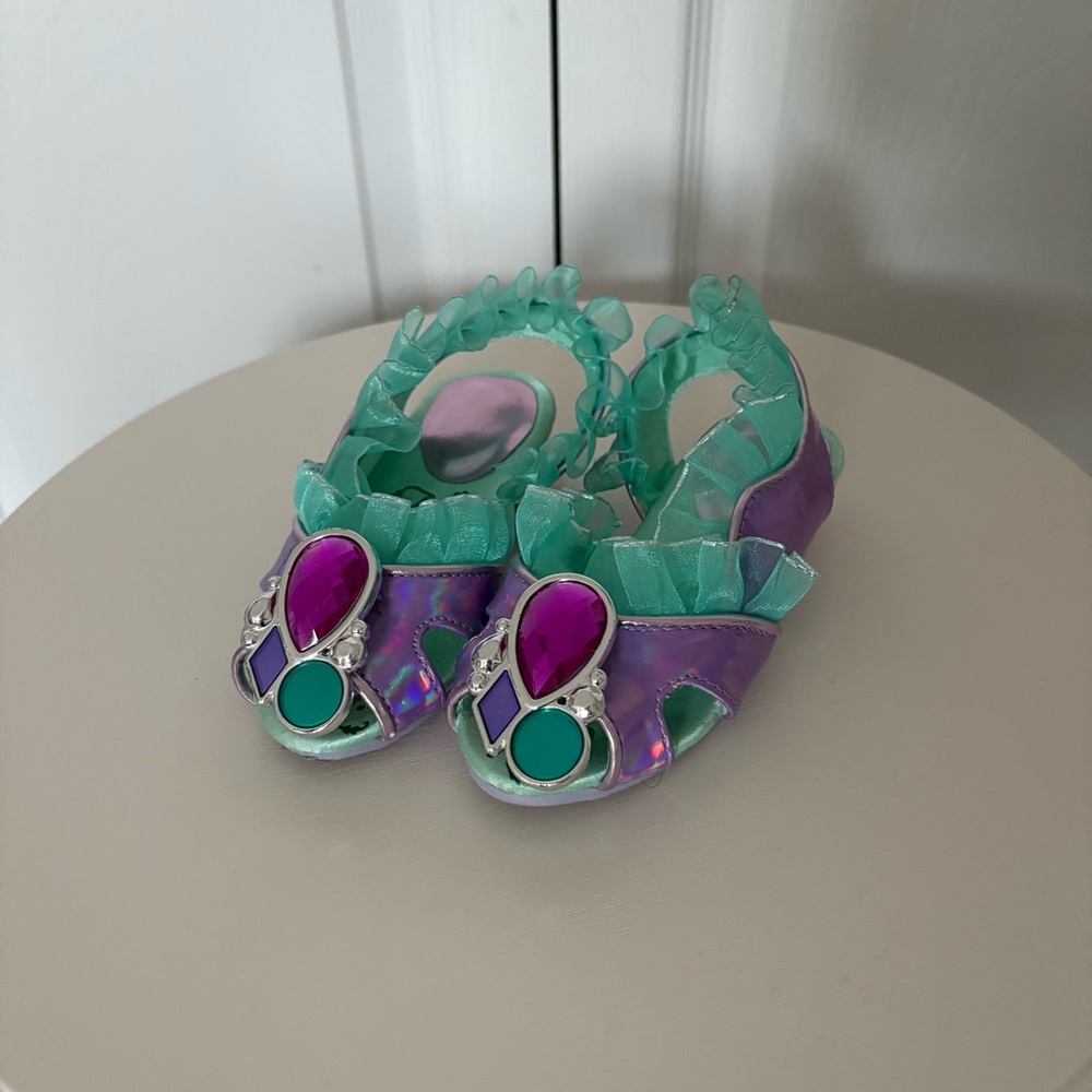 Disney Iridescent Purple and Aqua Kids Dress Shoes